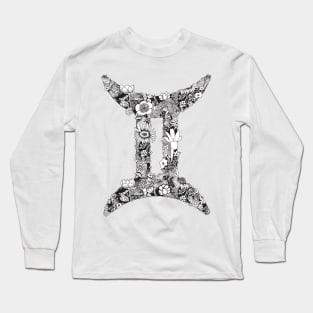 Gemini Zodiac Sign Long Sleeve T-Shirt